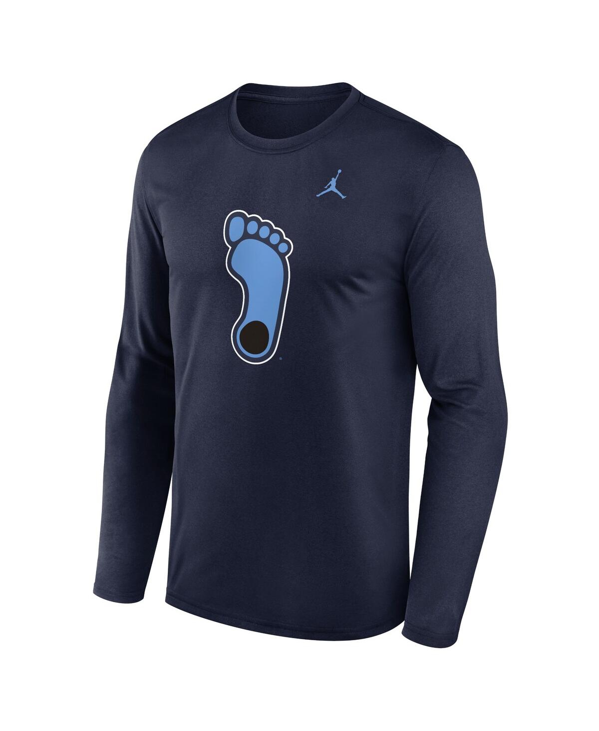Jordan Men'sNorth Carolina Tar Heels Primetime Alternate Logo Legend Long Sleeve T-Shirt - Navy