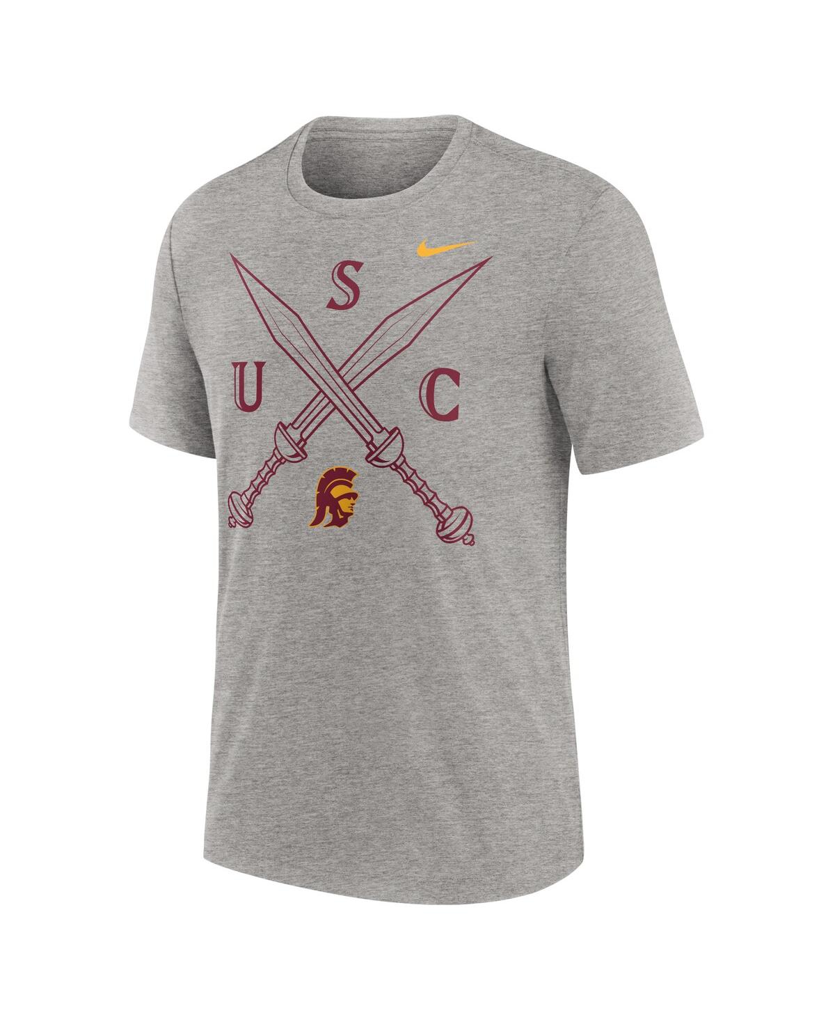 Nike Men'sUsc Trojans Local Campus Time Honored Tradition Tri-Blend T-Shirt - Heather Gray