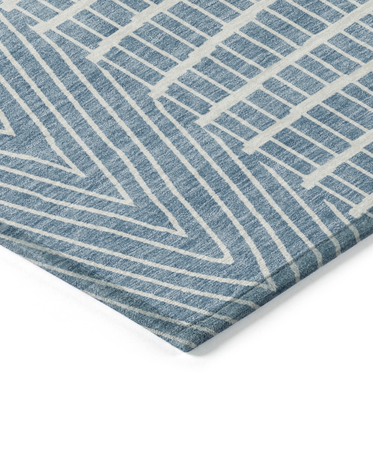 Addison Chantille Machine Washable Acn990 8'x10' Area Rug In Denim