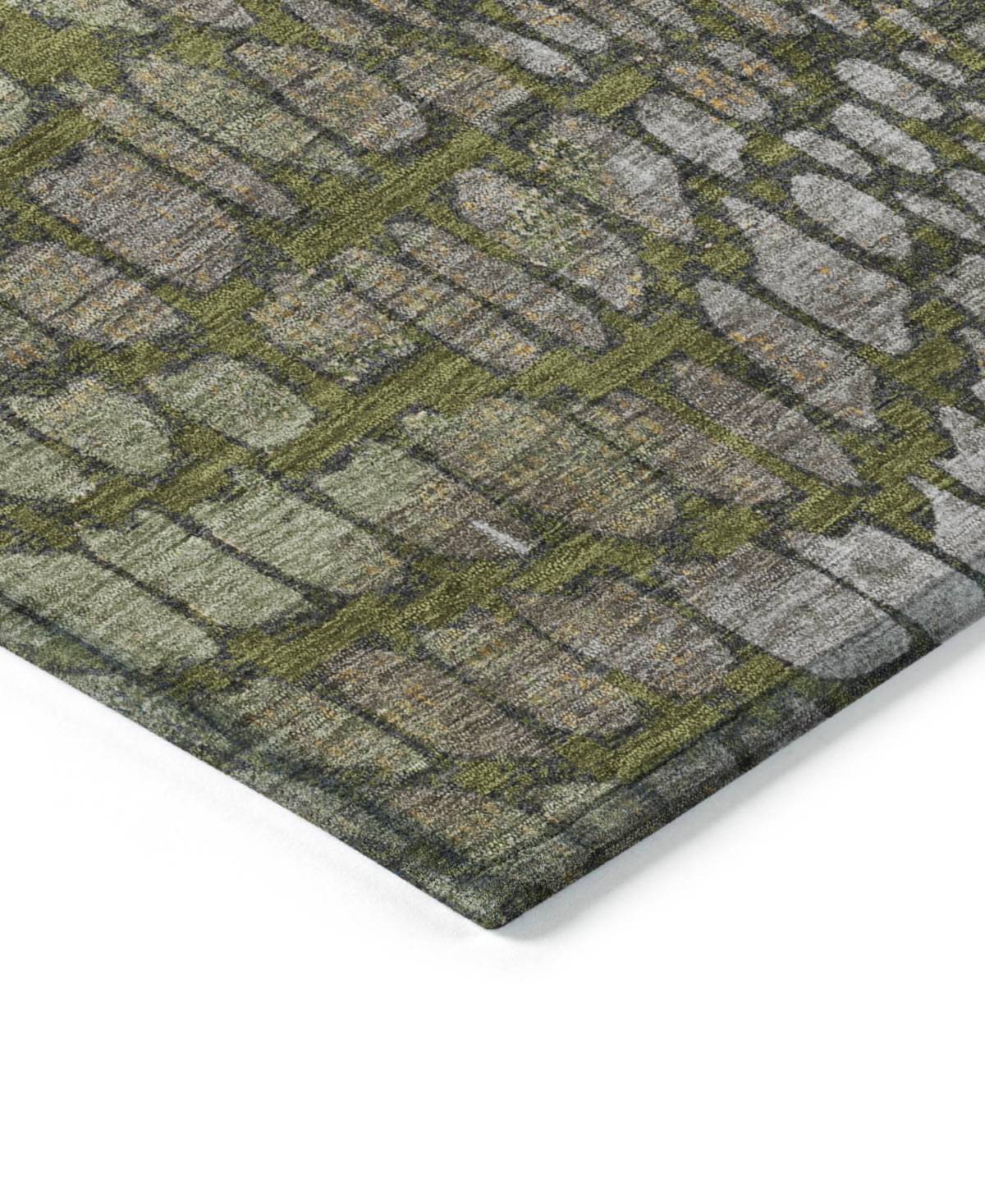 Addison Chantille Machine Washable Acn988 8'x10' Area Rug In Olive