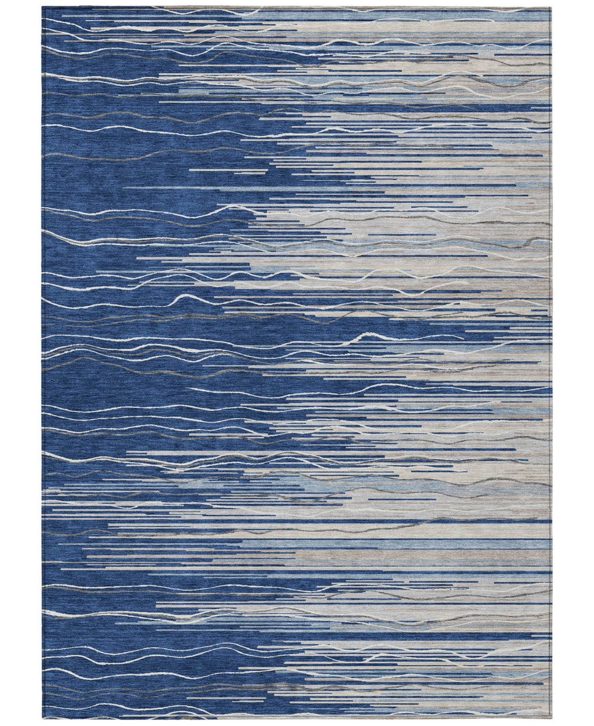 Addison Chantille Machine Washable Acn996 3'x5' Area Rug In Navy