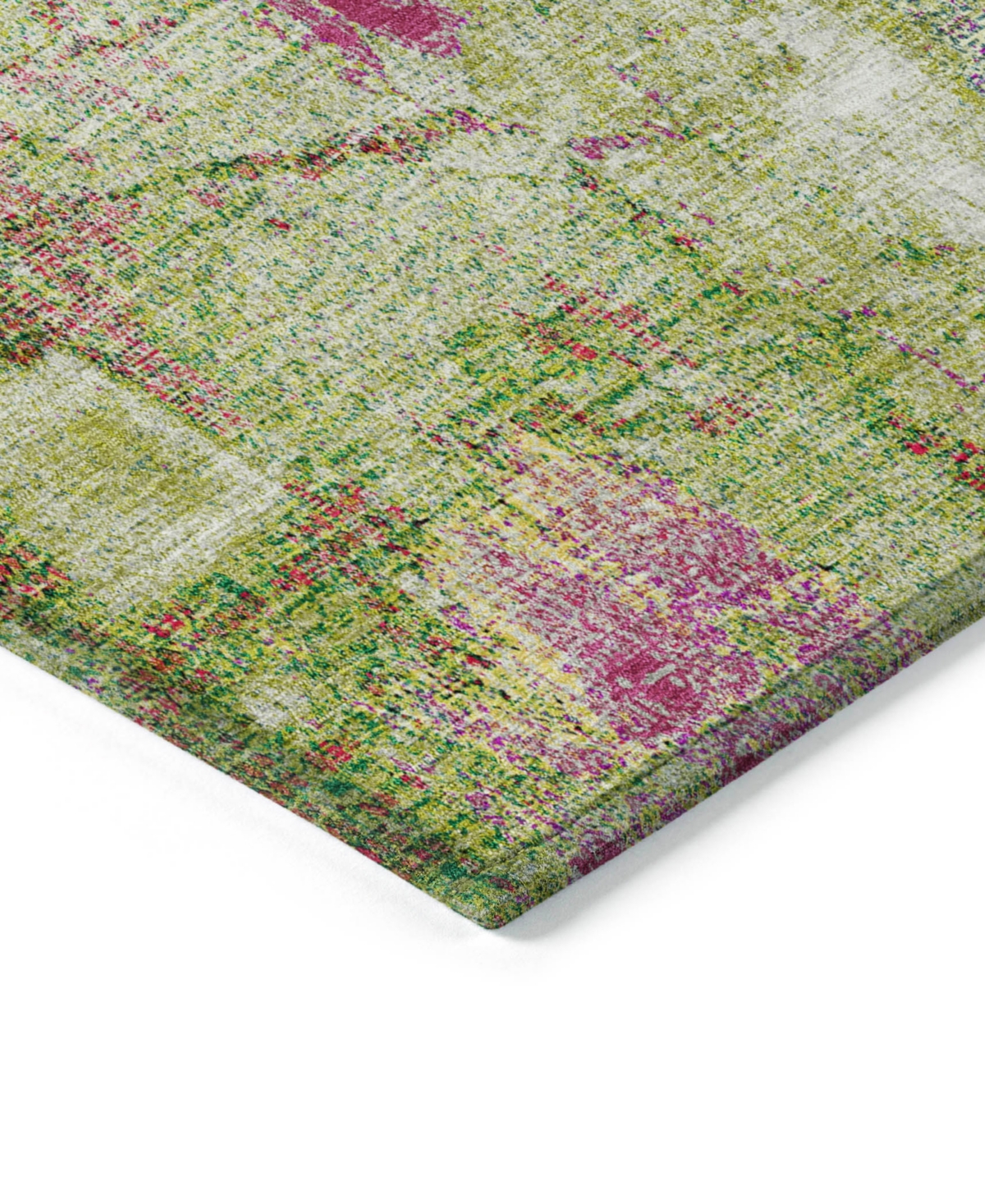 Shop Addison Chantille Machine Washable Acn989 3'x5' Area Rug In Lime