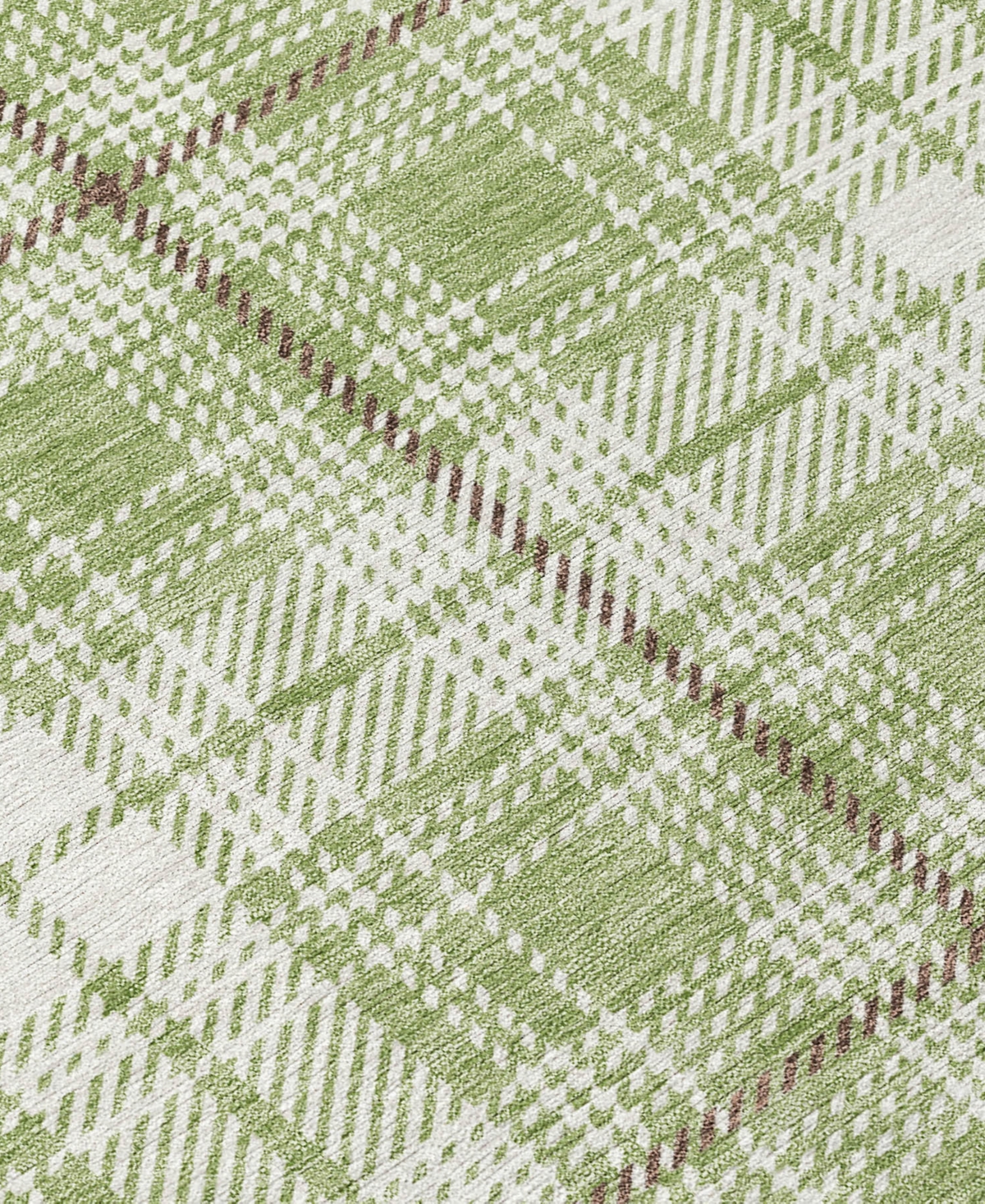 Addison Chantille Machine Washable Acn993 2'3"x7'6" Runner Area Rug In Grass