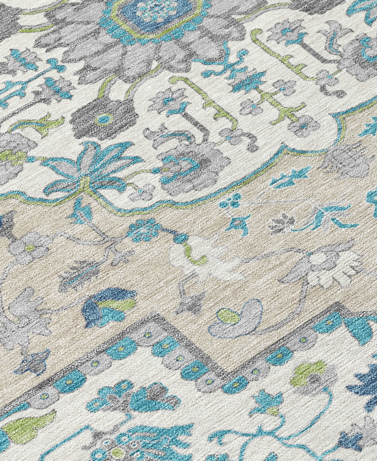 Addison Chantille Machine Washable Acn985 2'3"x7'6" Runner Area Rug In Teal