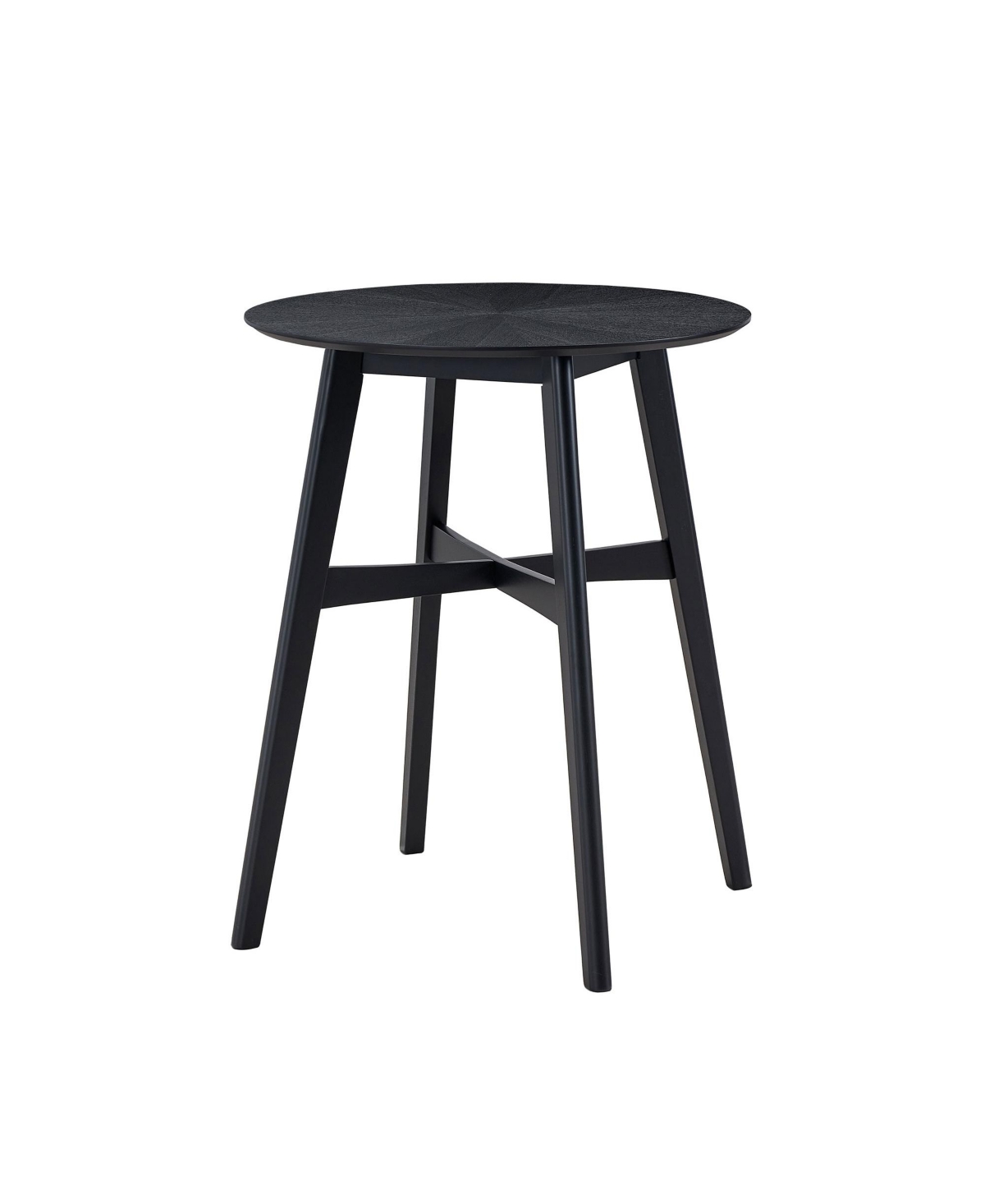 Streamdale Furniture 31.5 Inch Oversize Round Bar Table, Wooden High Top Kitchen Dining Table for Pub,Living Room,Restaurant,Cocktail Bar- Blac