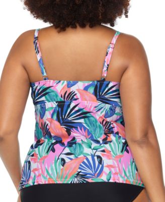 Trendy Plus Size Aries Underwire Tankini Top