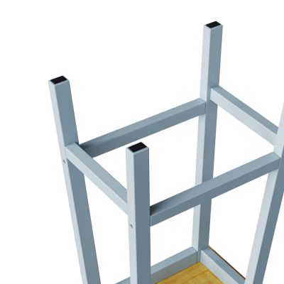 Solid Wood Bar Stools, 25.6" Tall, Set of 2, Farmhouse Style