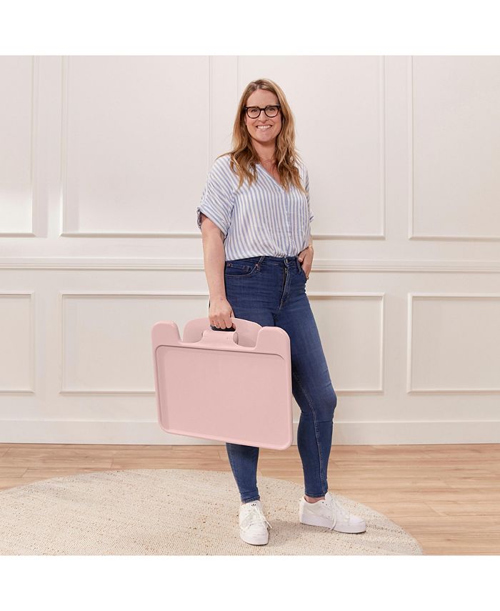 ECR4Kids The Surf Folding Portable Lap Desk, Large, Black, 1-Piece - Pink - 1