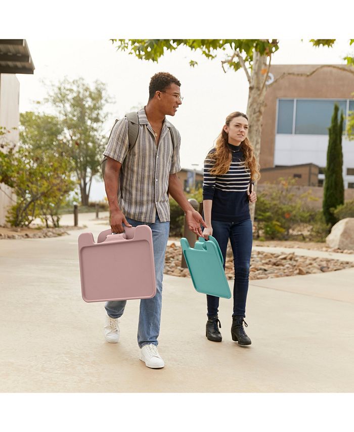 ECR4Kids The Surf Folding Portable Lap Desk, Large, Black, 1-Piece - Pink - 1