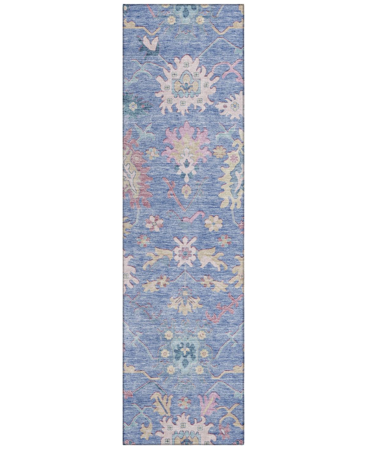 Addison Chantille Machine Washable Acn1154 2'3"x7'6" Runner Area Rug In Blue