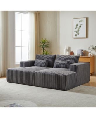 Streamdale Plush Cloud Sectional Sofa Bed