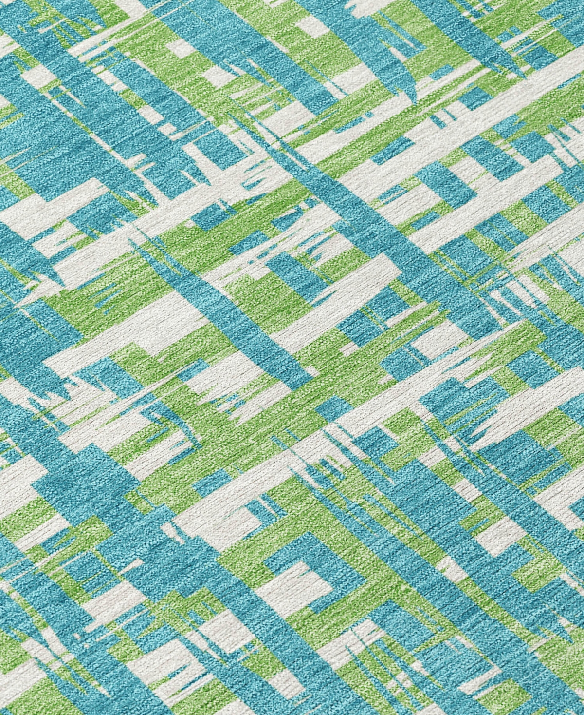 Addison Chantille Mahine Washable Acn1060 9'x12' Area Rug In Turquoise