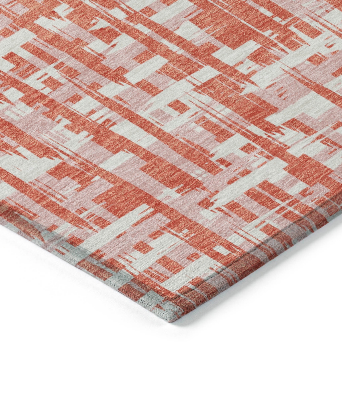 Addison Chantille Mahine Washable Acn1060 2'6"x3'10" Area Rug In Coral