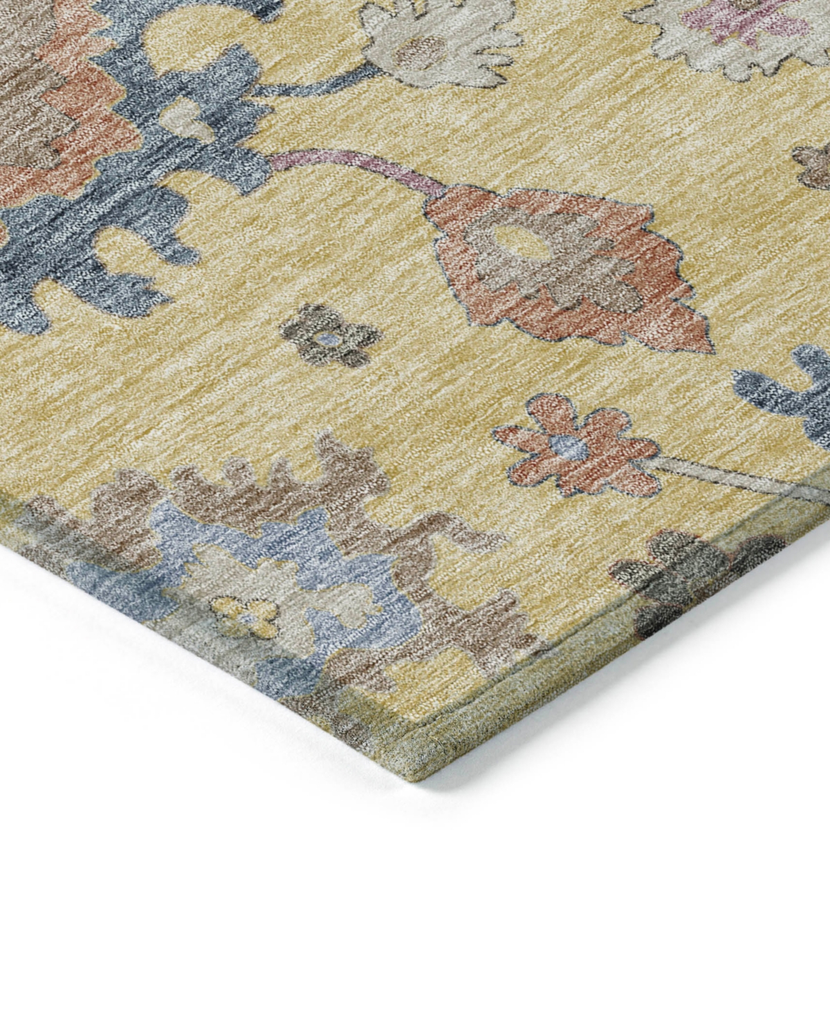 Addison Chantille Machine Washable Acn1218 2'3"x7'6" Runner Area Rug In Gold