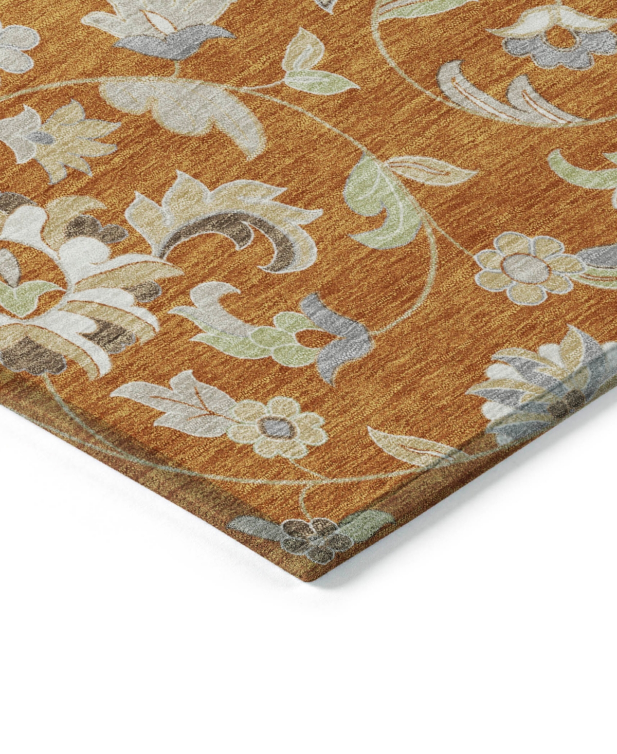 Addison Chantille Machine Washable Acn1006 5'x7'6" Area Rug In Paprika