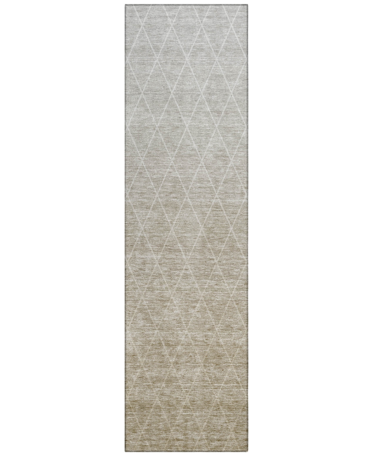 Addison Chantille Machine Washable Acn1175 2'3"x7'6" Runner Area Rug In Taupe