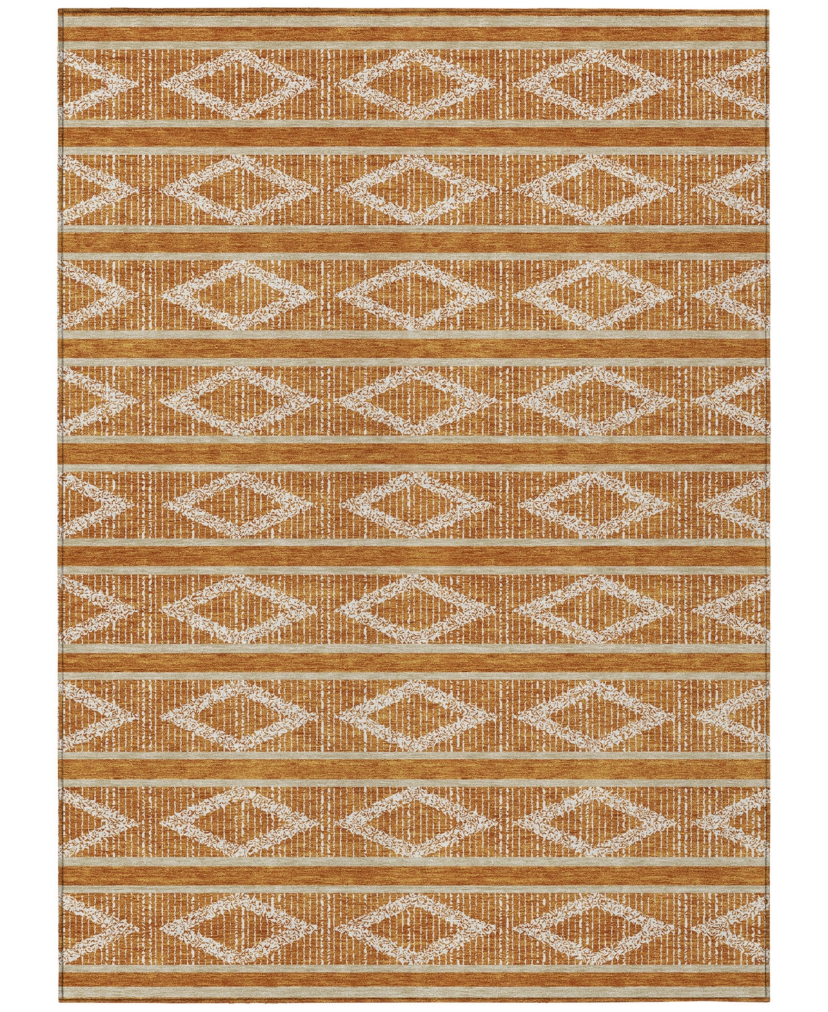 Addison Chantille Mahine Washable Acn1029 9'x12' Area Rug In Paprika
