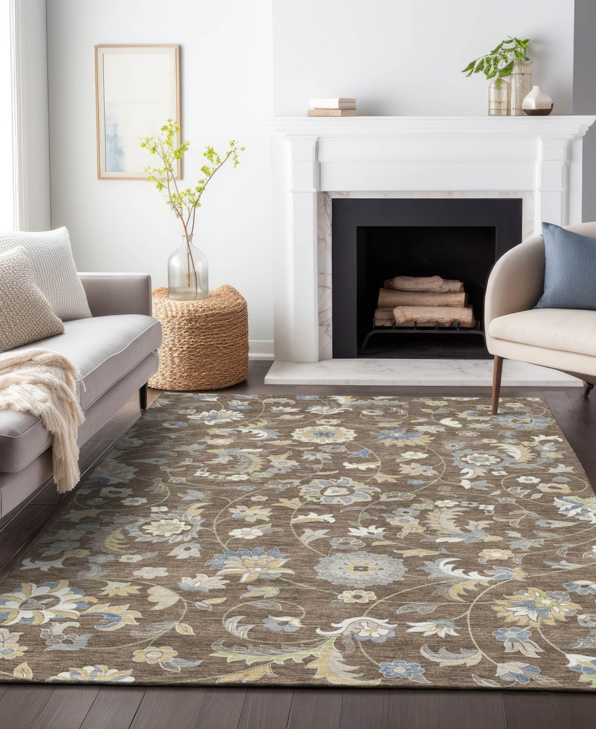 Addison Chantille Machine Washable Acn1006 8'x10' Area Rug In Chocolate