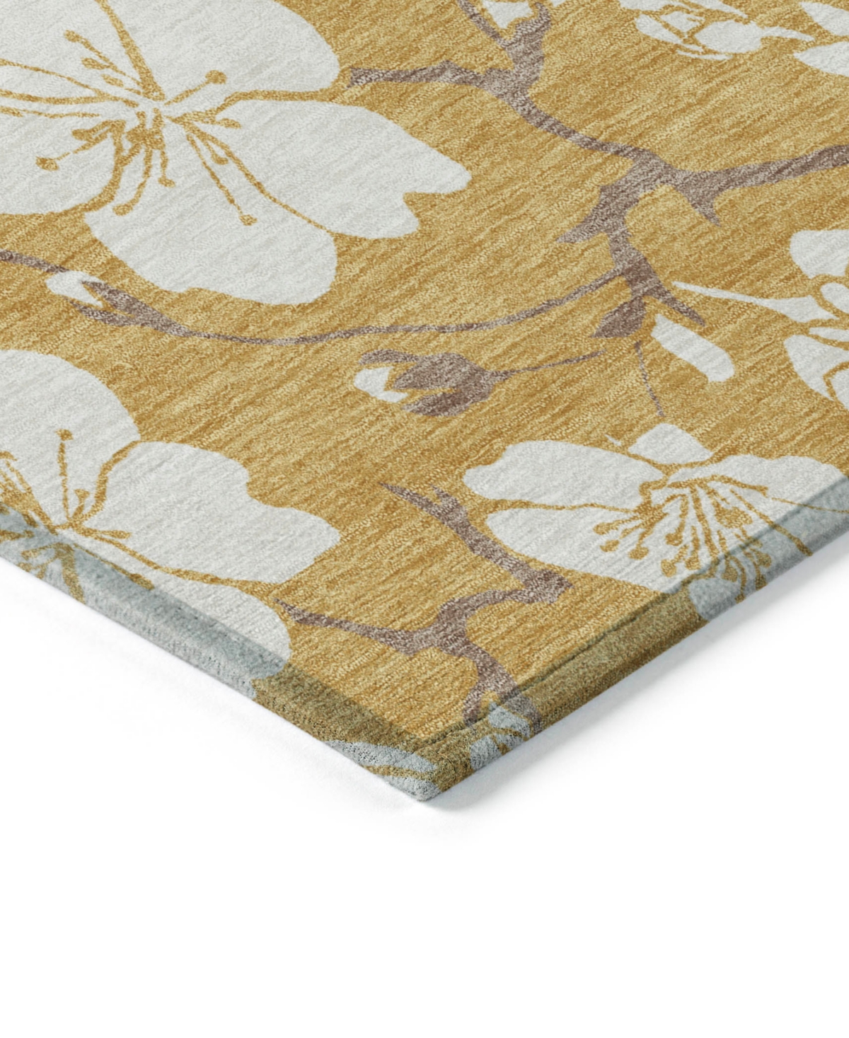 Addison Chantille Mahine Washable Acn1032 9'x12' Area Rug In Gold