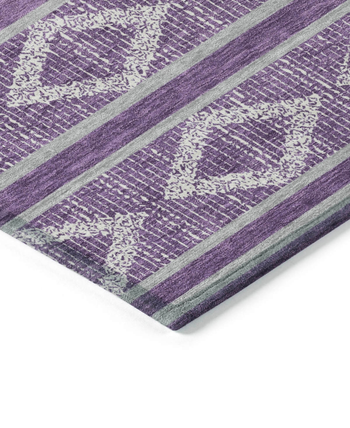 Addison Chantille Mahine Washable Acn1029 9'x12' Area Rug In Purple