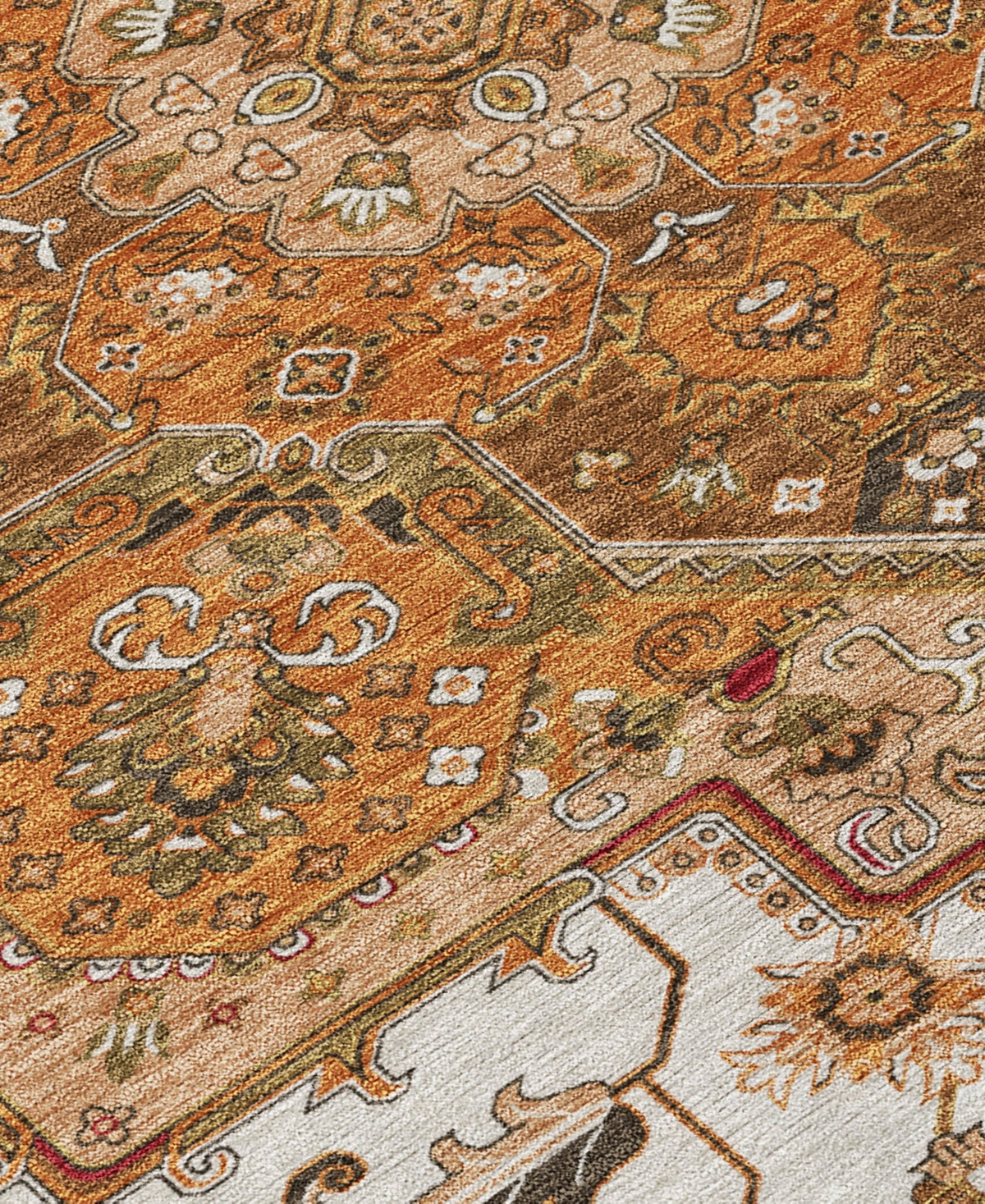 Addison Chantille Mahine Washable Acn1036 2'3"x7'6" Runner Area Rug In Terracotta