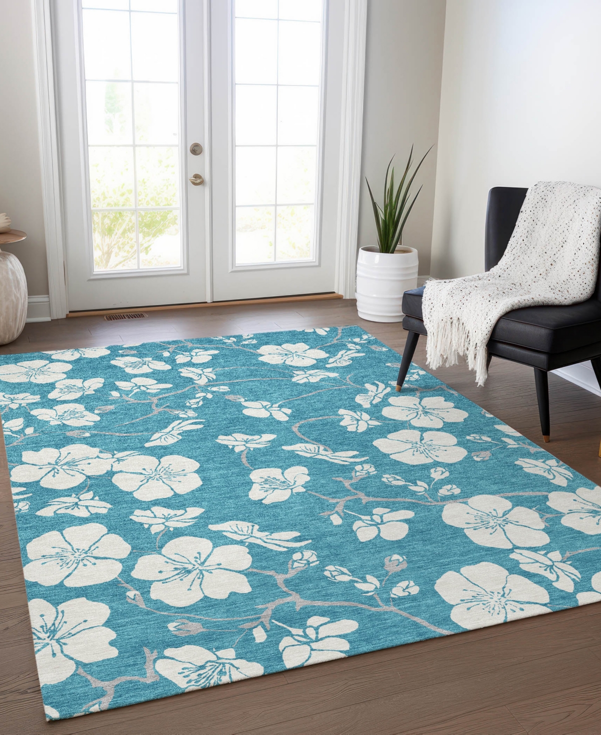 Addison Chantille Mahine Washable Acn1032 3'x5' Area Rug In Turquoise