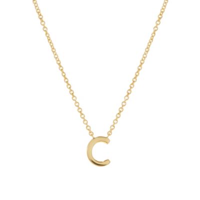 Ana Luisa Gold Initial Necklace - Letter Necklace - Letter c 75$