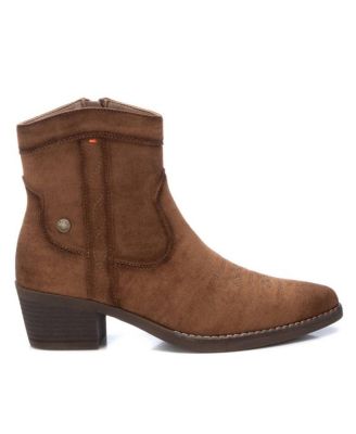 Women's Italian Western Suede Booties By