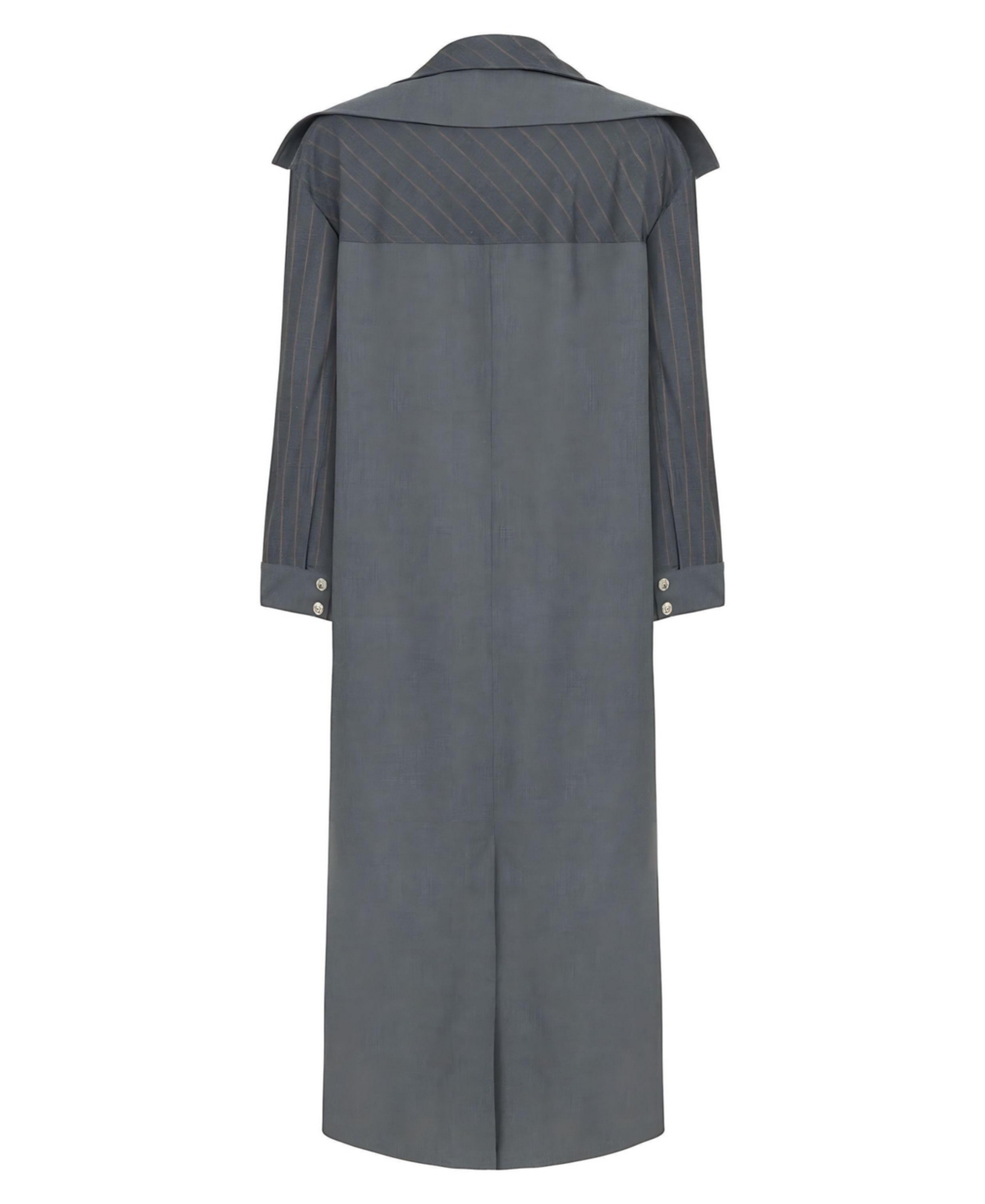 Nocturne Women's Striped Double Breasted Trench Coat