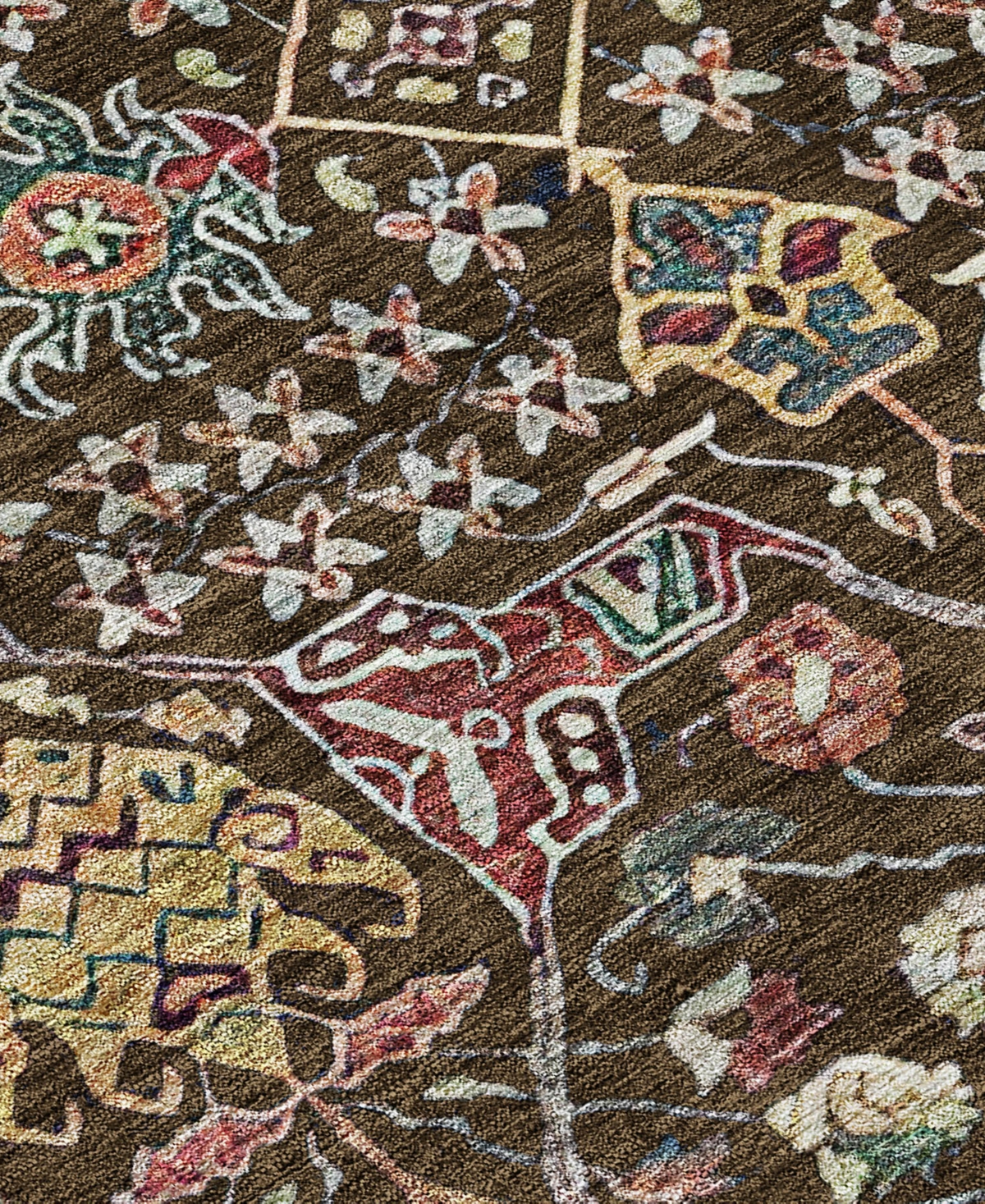 Addison Chantille Machine Washable Acn1132 2'3"x7'6" Runner Area Rug In Chocolate