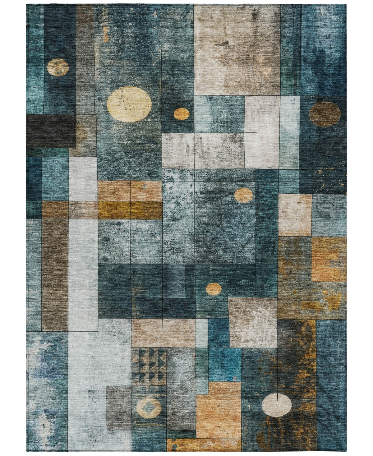 Addison Chantille Machine Washable Acn1123 5'x7'6" Area Rug In Teal
