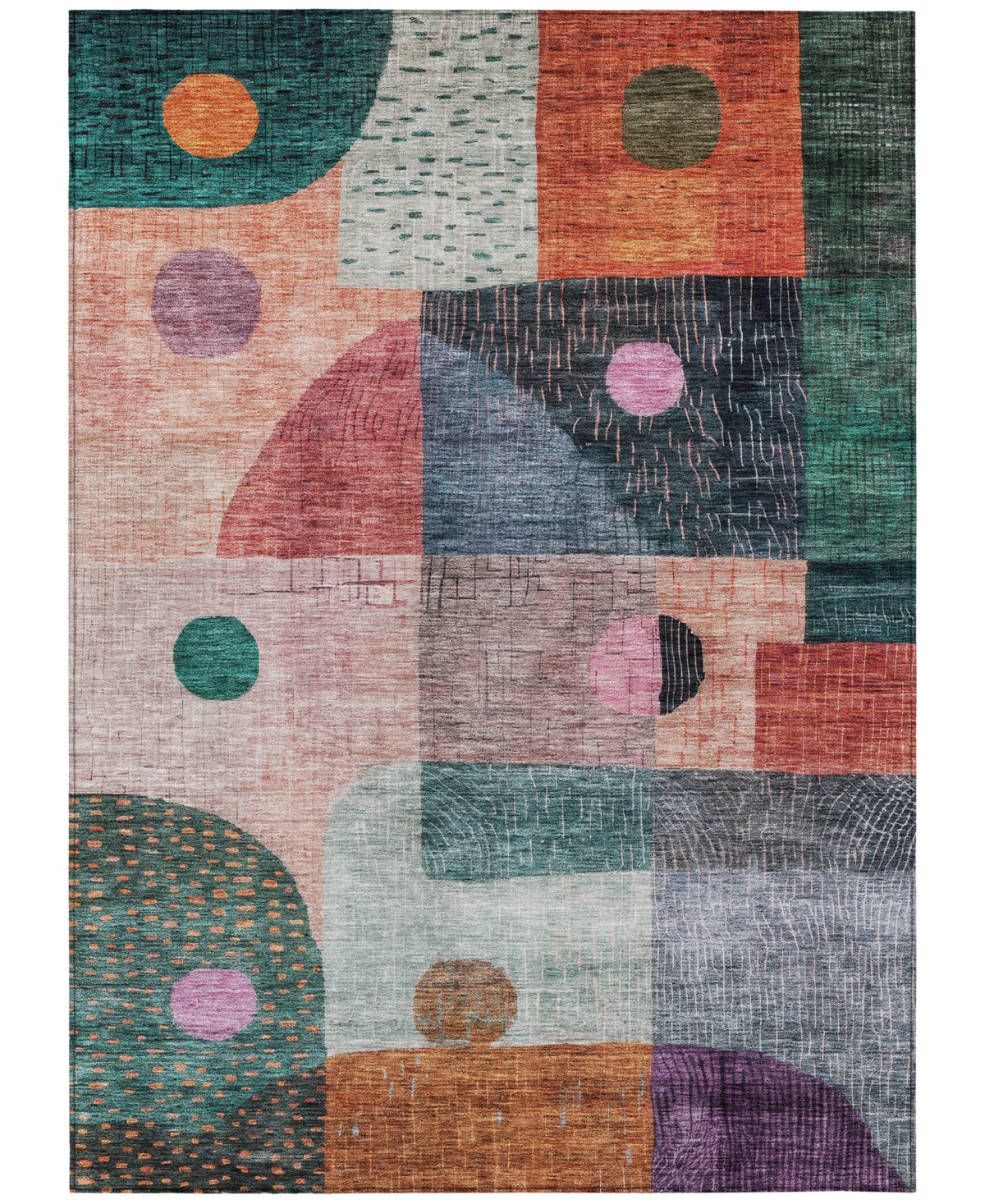Addison Chantille Machine Washable Acn1117 3'x5' Area Rug In Orange
