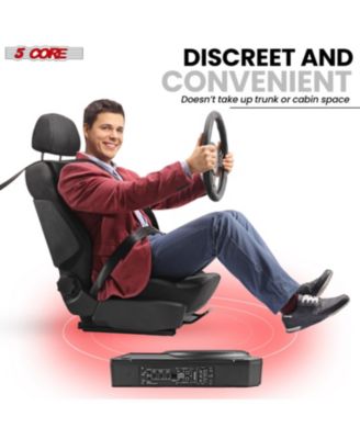 10 inch Slim Under Seat Car Audio Subwoofer 800W Active Powered Under-Seat Built in Amplifier Truck Sub Woofer in Enclosure Box + Wiring Kit & Remote Control BTUBE UNDR ST 150