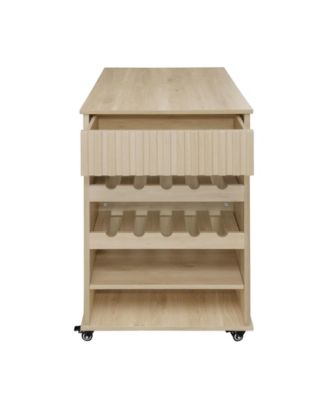 Rolling Kitchen Island Cart with Storage