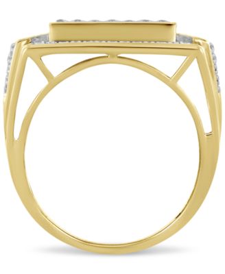 Men's Diamond Statement Ring (1/2 ct. t.w.) in 10k Yellow Gold