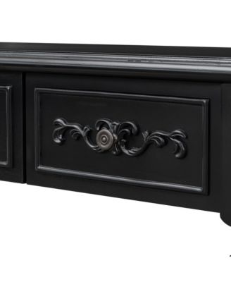  52" Modern Curved Console Table w/ Drawers & Shelf