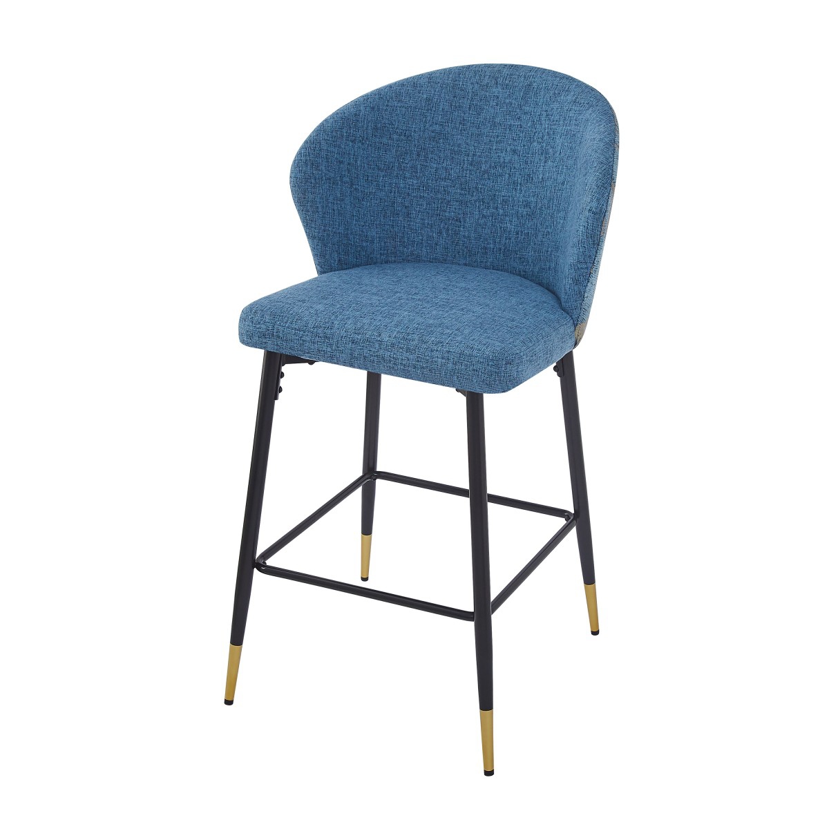 The Pop Home Set of 2 Jacquard Upholstered Counter Bar Stools,28'' Seat Height for Kitchen & Dining-The Pop Home