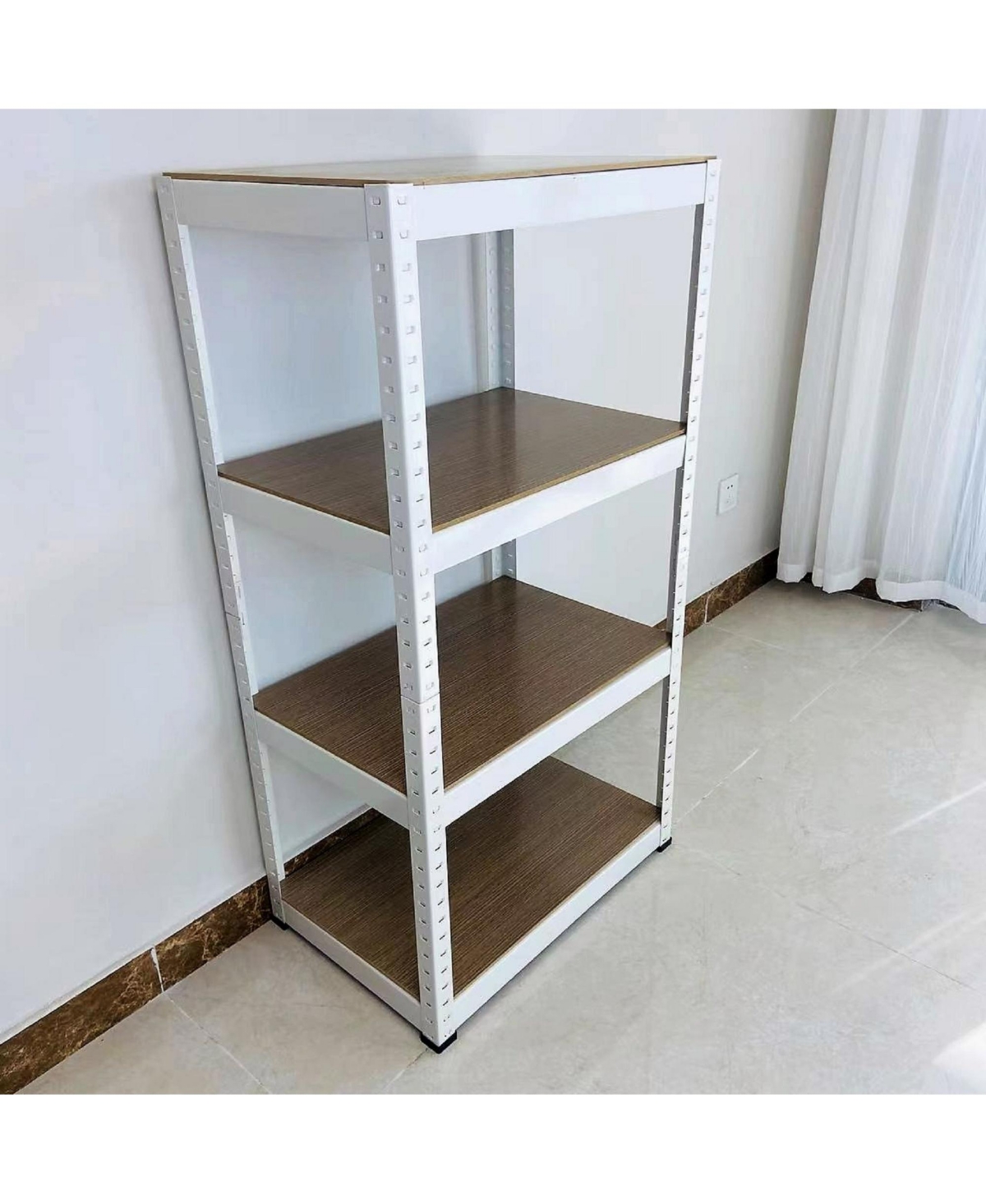 Slickblue 4-Tier Adjustable Garage Storage Shelves Heavy-Duty Utility Shelving for Maximum Organization
