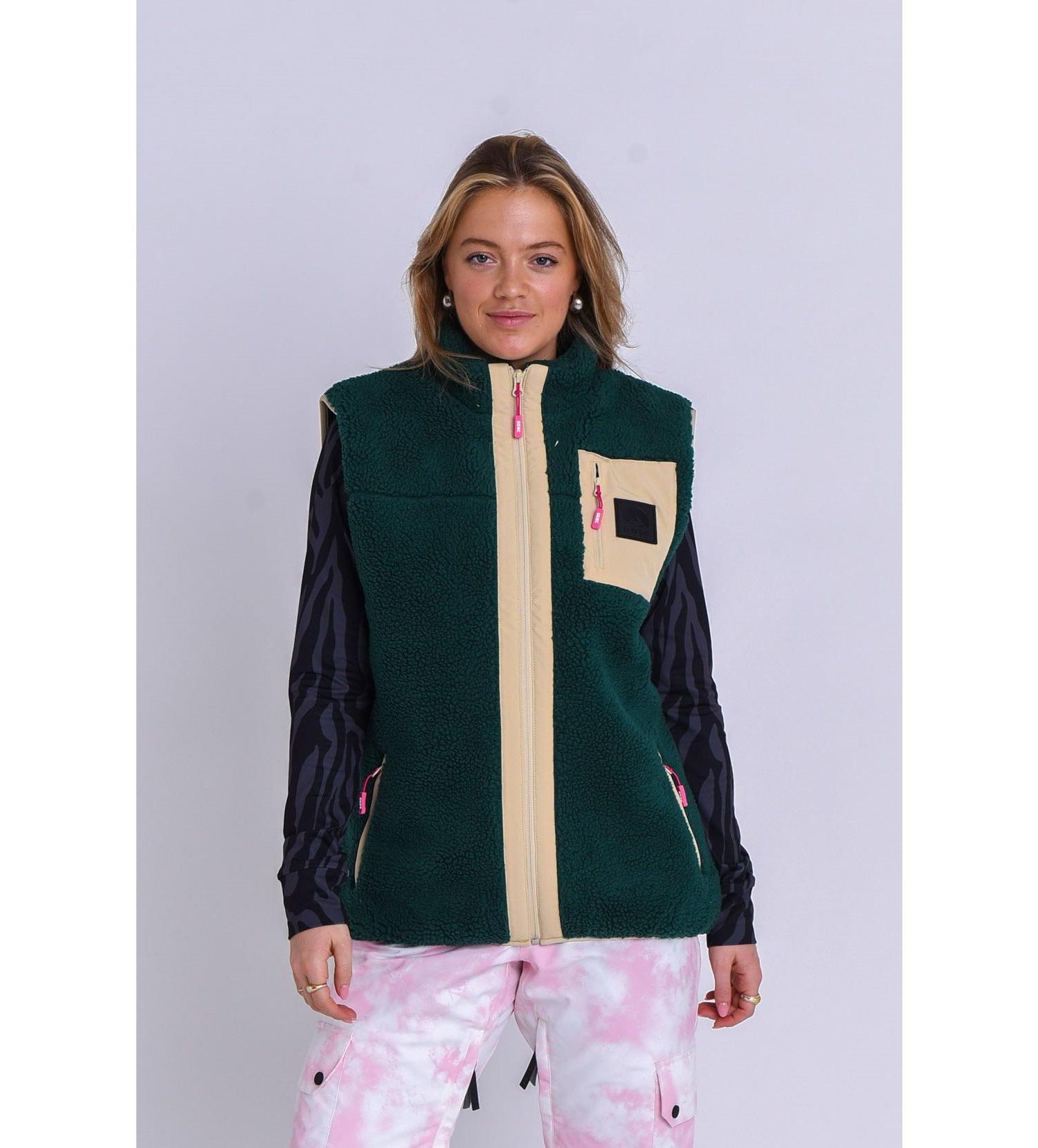 Women's Method Sherpa Vest Dusky Pink