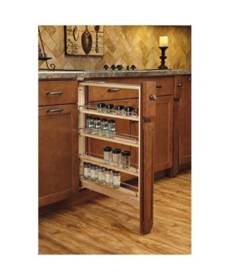 6" Pullout Base Filler Cabinet Rack w/ Soft-close, 432-BFBBSC-6C