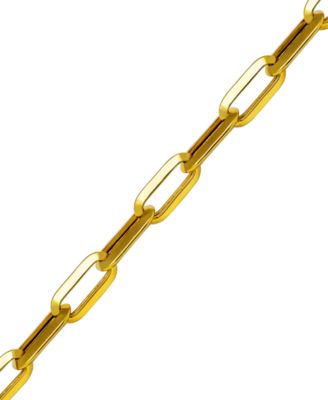 Paperclip Link 24" Chain Necklace in 14k Gold