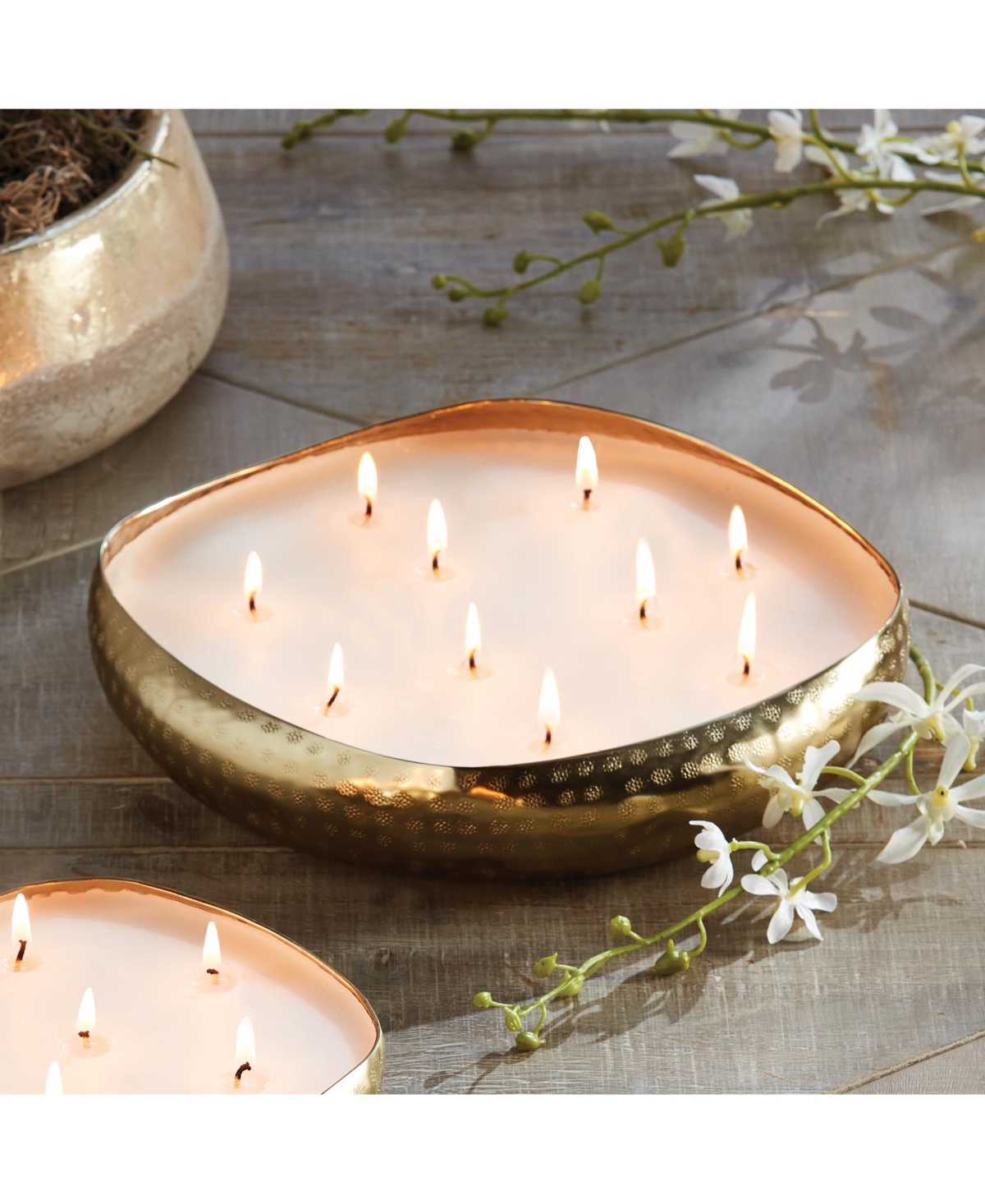 Napa Home & Garden Cashmere 10-Wick Candle Tray