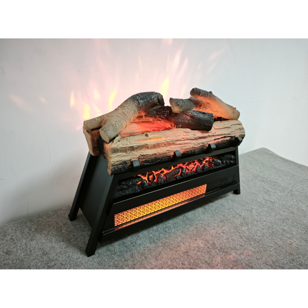 Streamdale Furniture 23 inch Electric Fireplace 3D Log set insert, Infrared Fireplace Heater for Indoor