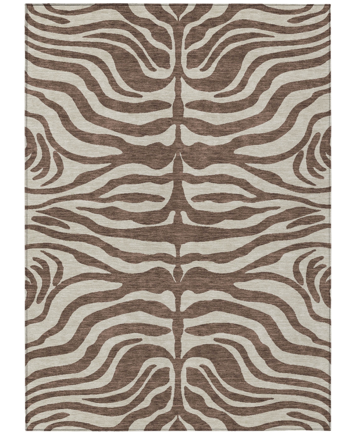 Addison Chantille Machine Washable Acn1042 3'x5' Area Rug In Brown