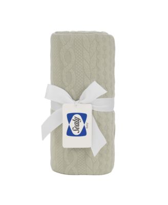 Sealy Baby Knit Blanket - Eucalyptus Mint - Dusty Olive