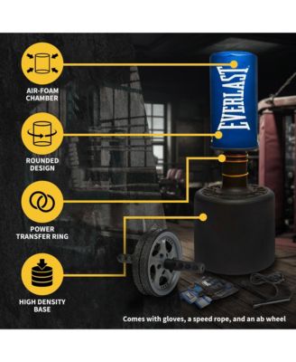 Powercore Free Standing Heavy Duty Fitness Training Bag with Kit, Blue