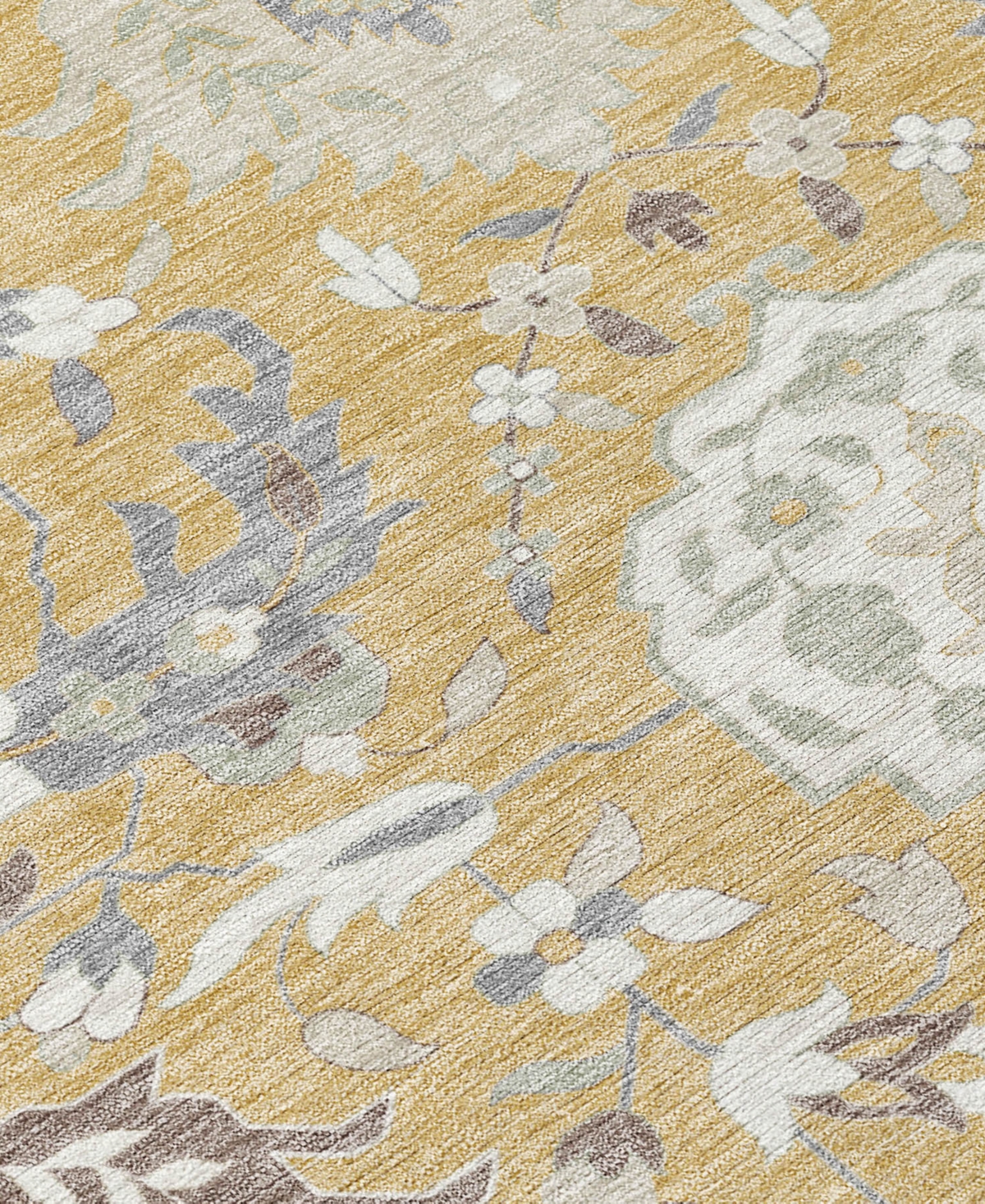 Addison Chantille Machine Washable Acn1026 9'x12' Area Rug In Gold