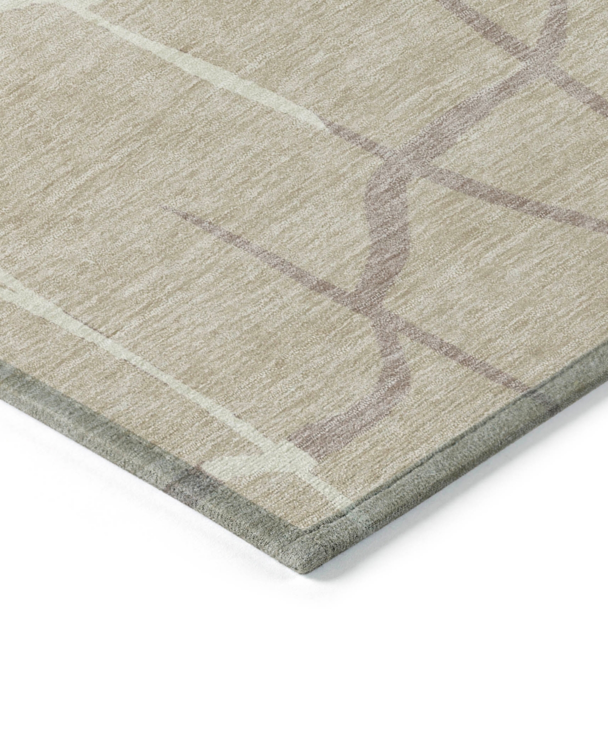 Addison Chantille Mahine Washable Acn1049 2'6"x3'10" Area Rug In Beige