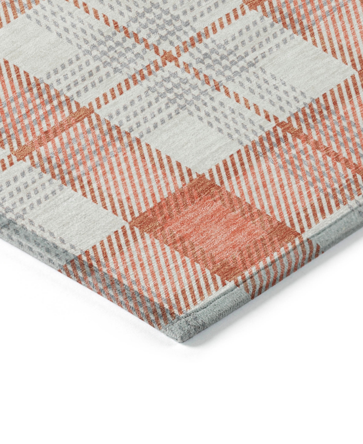 Addison Chantille Mahine Washable Acn1052 2'3"x7'6" Runner Area Rug In Coral