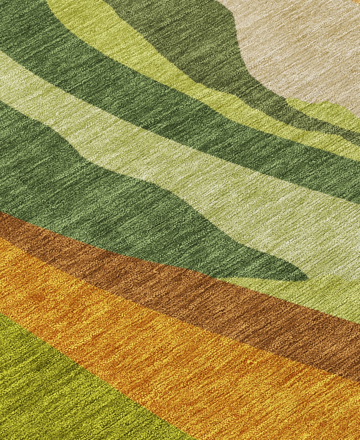 Addison Chantille Mahine Washable Acn1047 2'3"x7'6" Runner Area Rug In Green